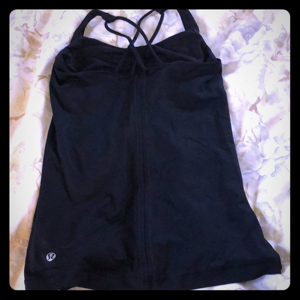 Lululemon Black racerback tank top
